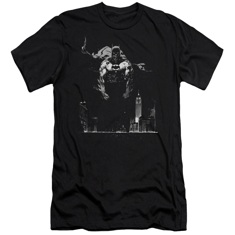 Batman Dirty City Slim Fit Mens T Shirt Black