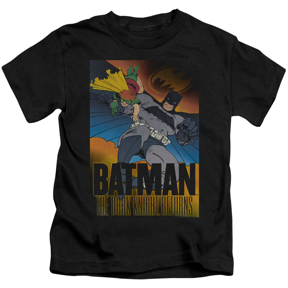 Batman Dk Returns Juvenile Kids Youth T Shirt Black