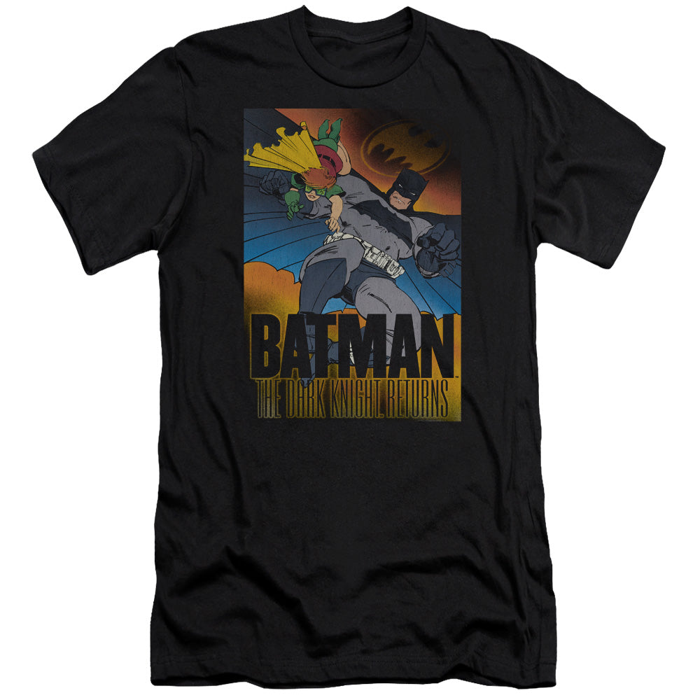Batman Dk Returns Premium Bella Canvas Slim Fit Mens T Shirt Black