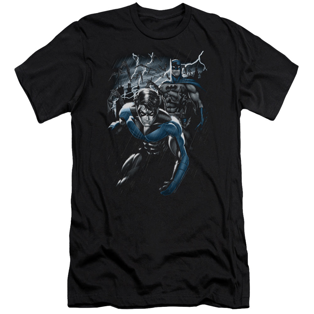 Batman Dynamic Duo Premium Bella Canvas Slim Fit Mens T Shirt Black