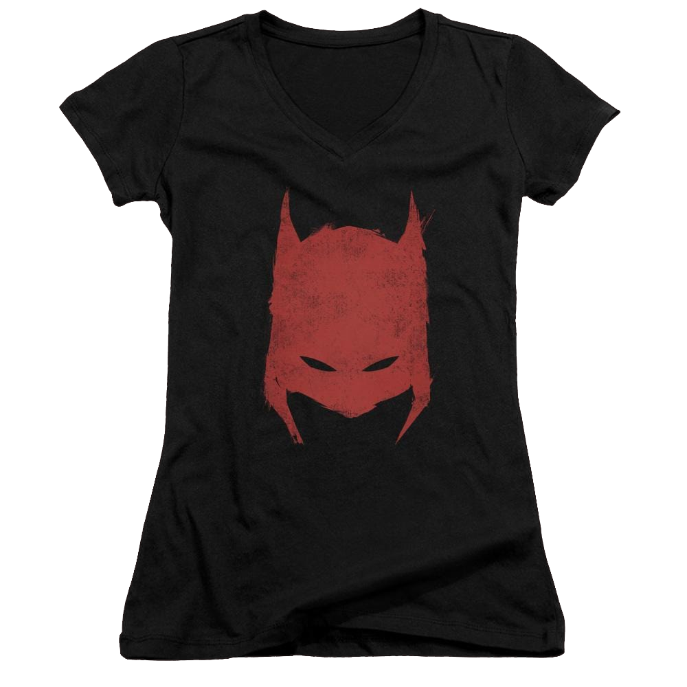 Batman Hacked & Scratched - Juniors V-Neck T-Shirt