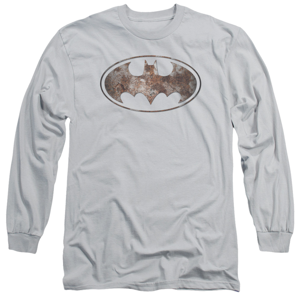 Batman Heavy Rust Logo - Men's Long Sleeve T-Shirt