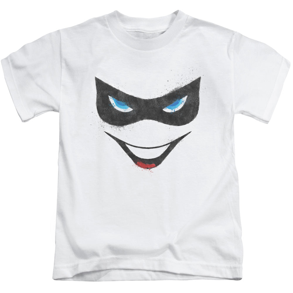 Batman Harley Face Juvenile Kids Youth T Shirt White