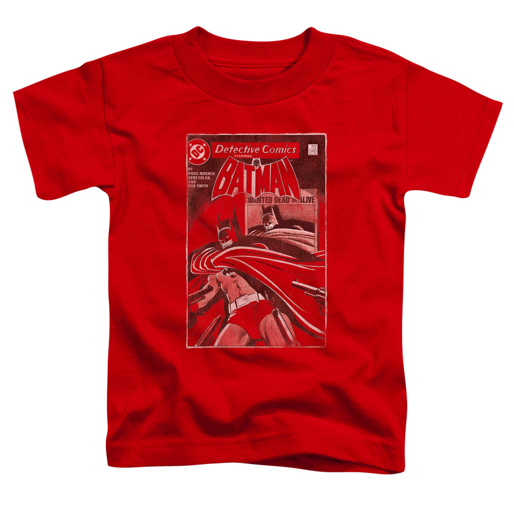 Batman Doa Cover Toddler Kids Youth T Shirt Red