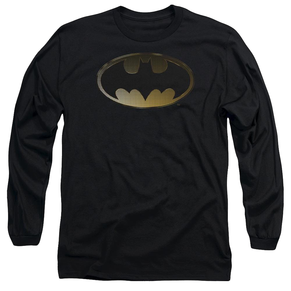 Batman Halftone Bat - Men's Long Sleeve T-Shirt