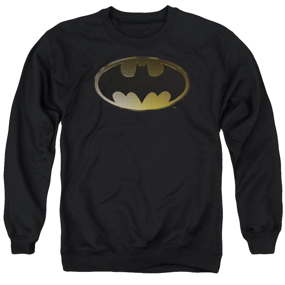 Batman Halftone Bat - Men's Crewneck Sweatshirt