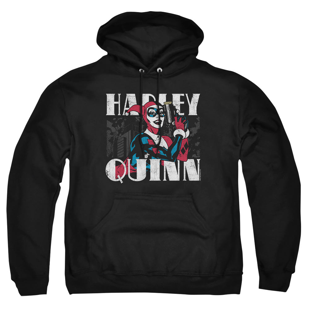 Batman Harley Bold Mens Hoodie Black