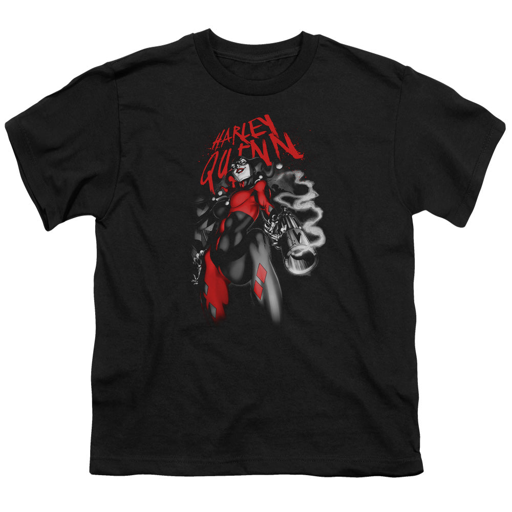 Batman Down The Barrel Kids Youth T Shirt Black