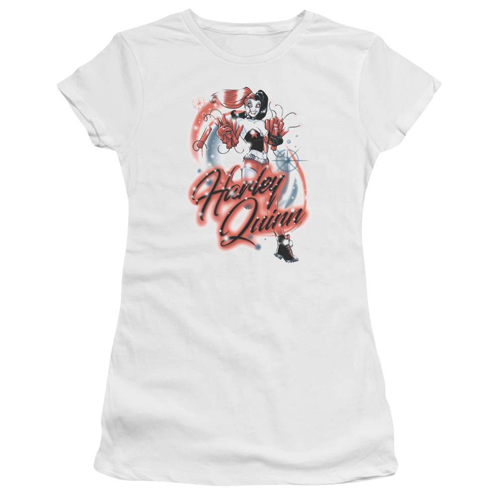 Batman Harley Airbrush - Juniors T-Shirt
