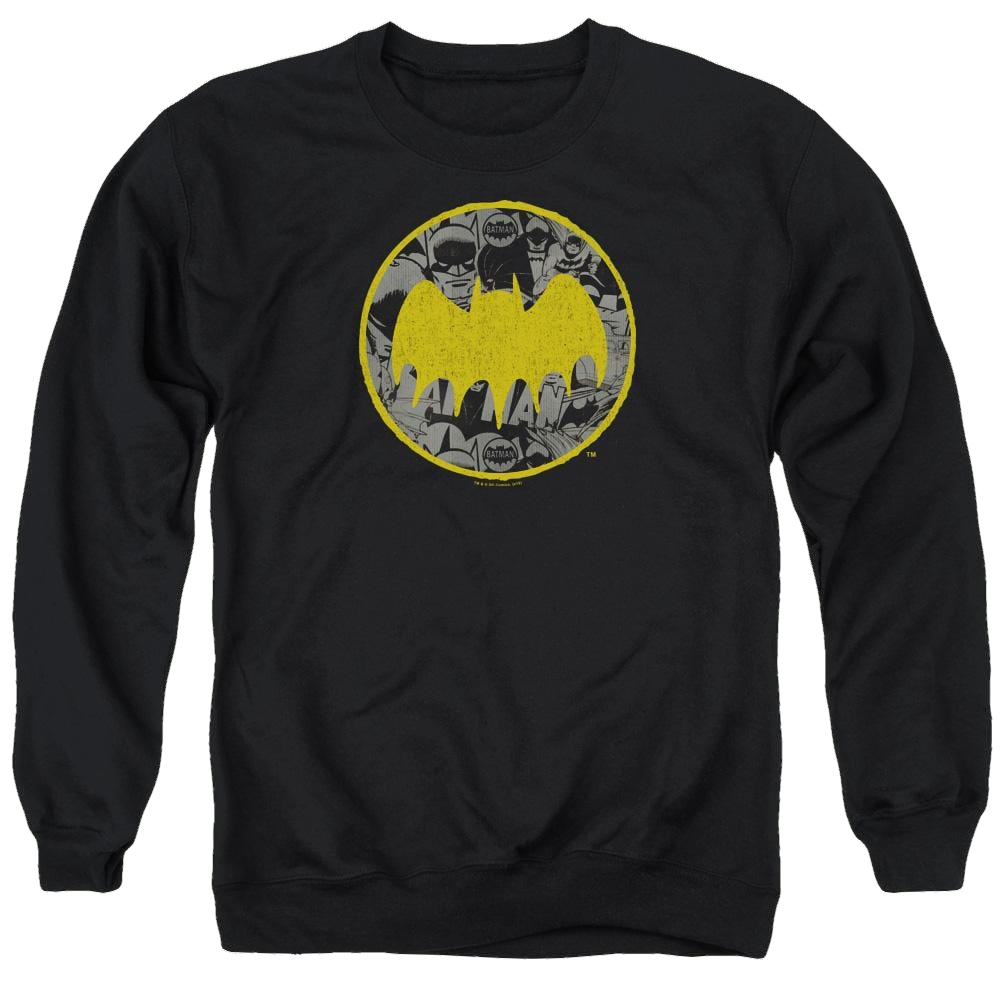 Batman Vintage Symbol Collage - Men's Crewneck Sweatshirt