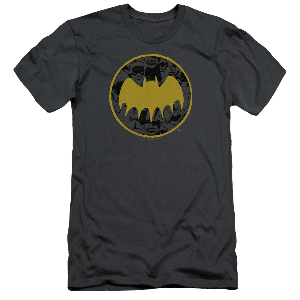 Batman Vintage Symbol Collage - Men's Slim Fit T-Shirt