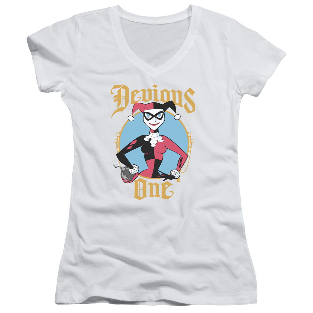 Batman Devious One - Juniors V-Neck T-Shirt