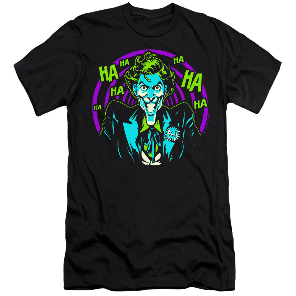 Batman Hahaha Slim Fit Mens T Shirt Black