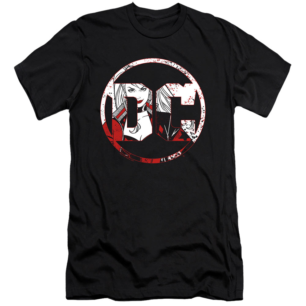 Batman Dc Logo Harley Premium Bella Canvas Slim Fit Mens T Shirt Black