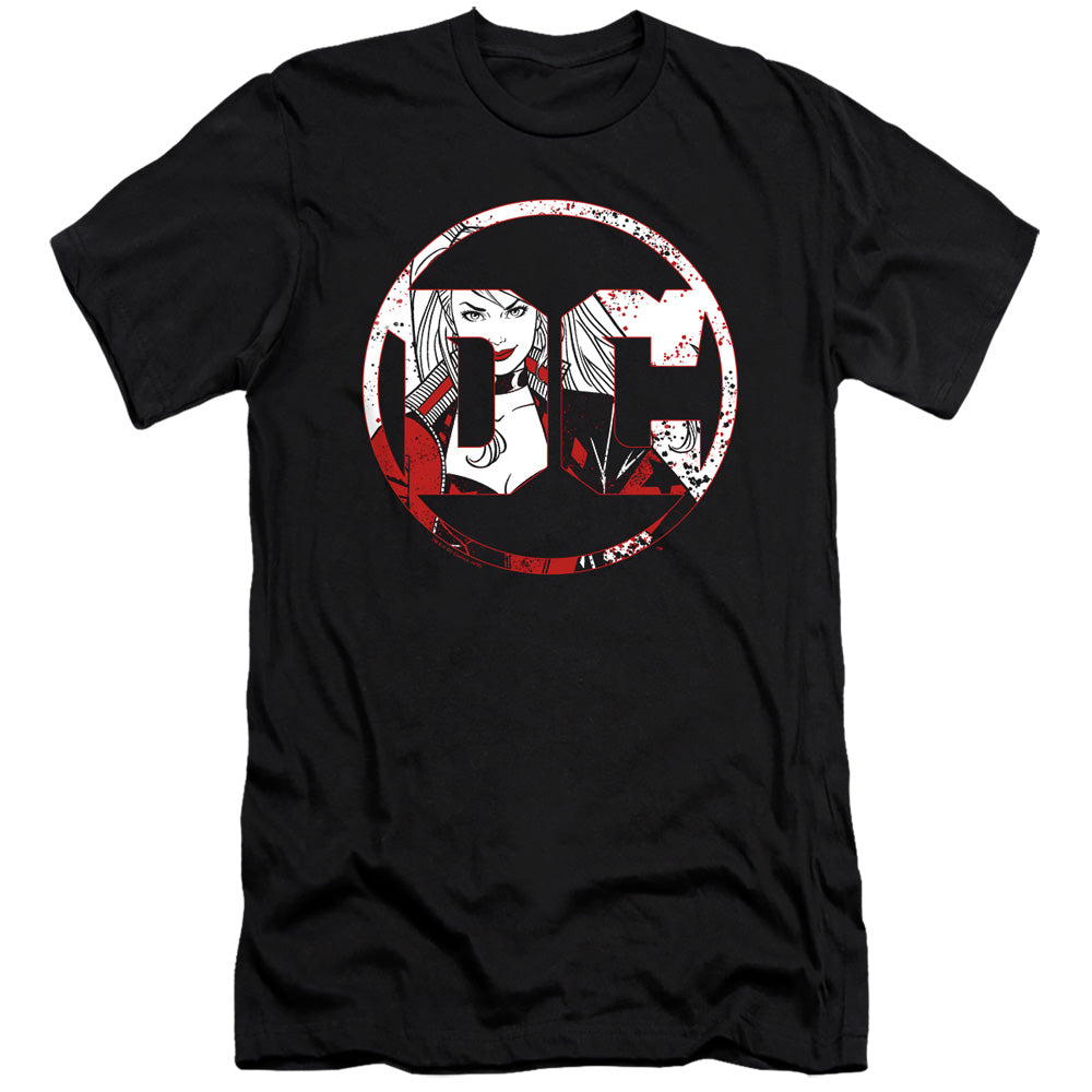 Batman Dc Logo Harley Slim Fit Mens T Shirt Black