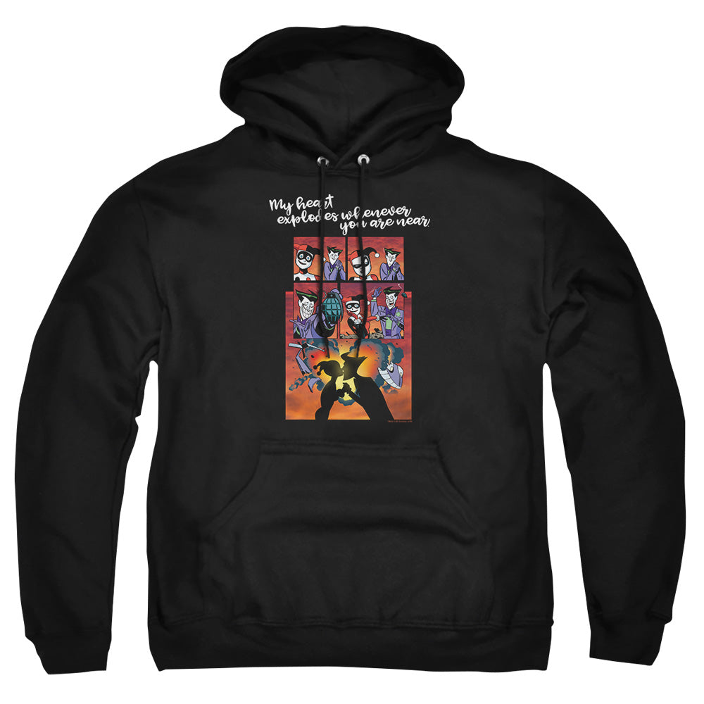 Batman Explode Mens Hoodie Black