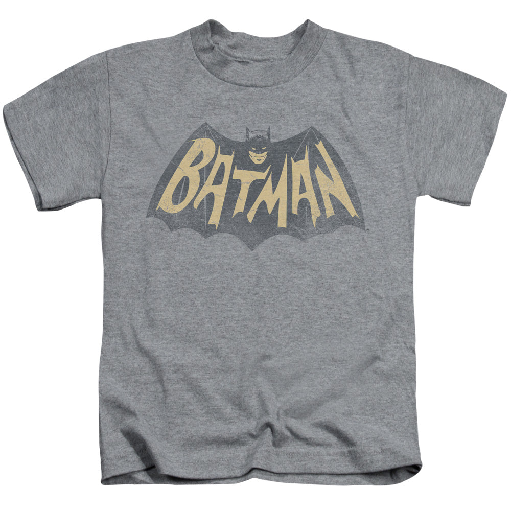 Batman Classic Tv Show Logo Juvenile Kids Youth T Shirt Athletic Heather