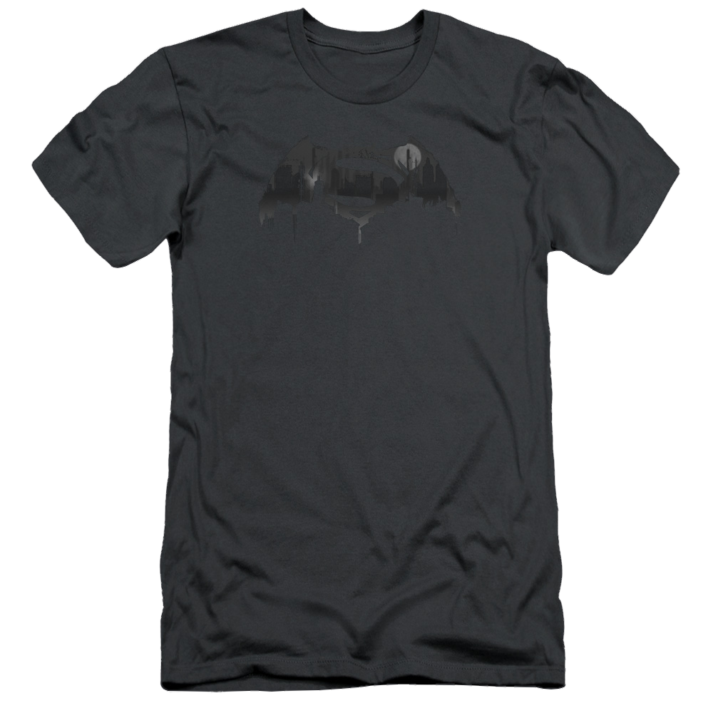 Batman v Superman Cityscape Logo - Men's Slim Fit T-Shirt