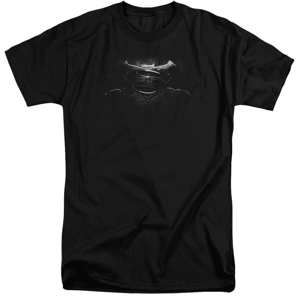 Batman v Superman Bw Logo - Men's Tall Fit T-Shirt