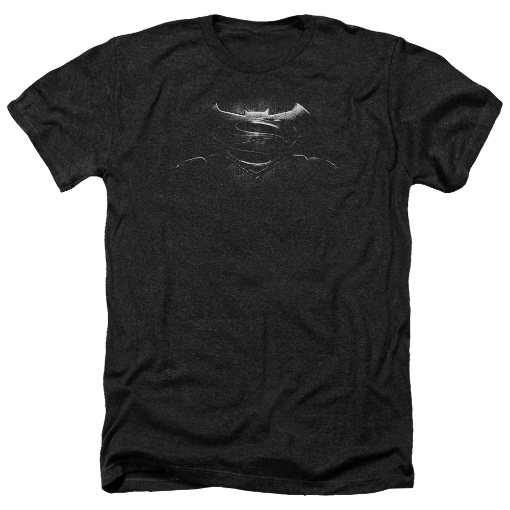 Batman v Superman Bw Logo - Men's Heather T-Shirt Style004