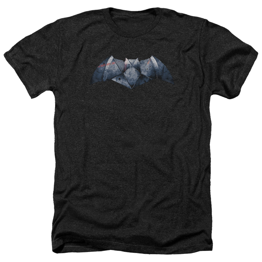 Batman v Superman Plated Bat Logo - Men's Heather T-Shirt