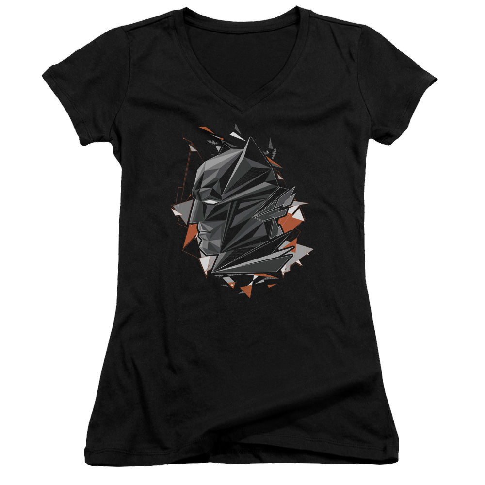 Batman v Superman Bat Head Tech - Juniors V-Neck T-Shirt Style001