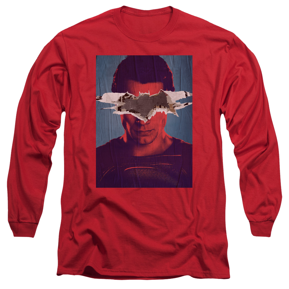 Batman v Superman Superman Poster - Men's Long Sleeve T-Shirt