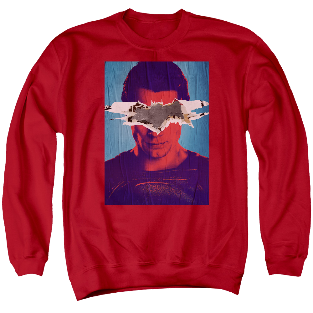 Batman v Superman Superman Poster - Men's Crewneck Sweatshirt