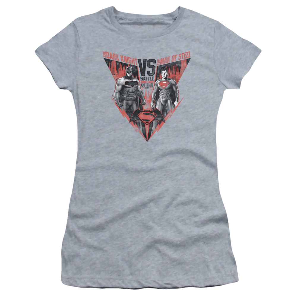 Batman v Superman Batlle For Gotham - Juniors T-Shirt Style001