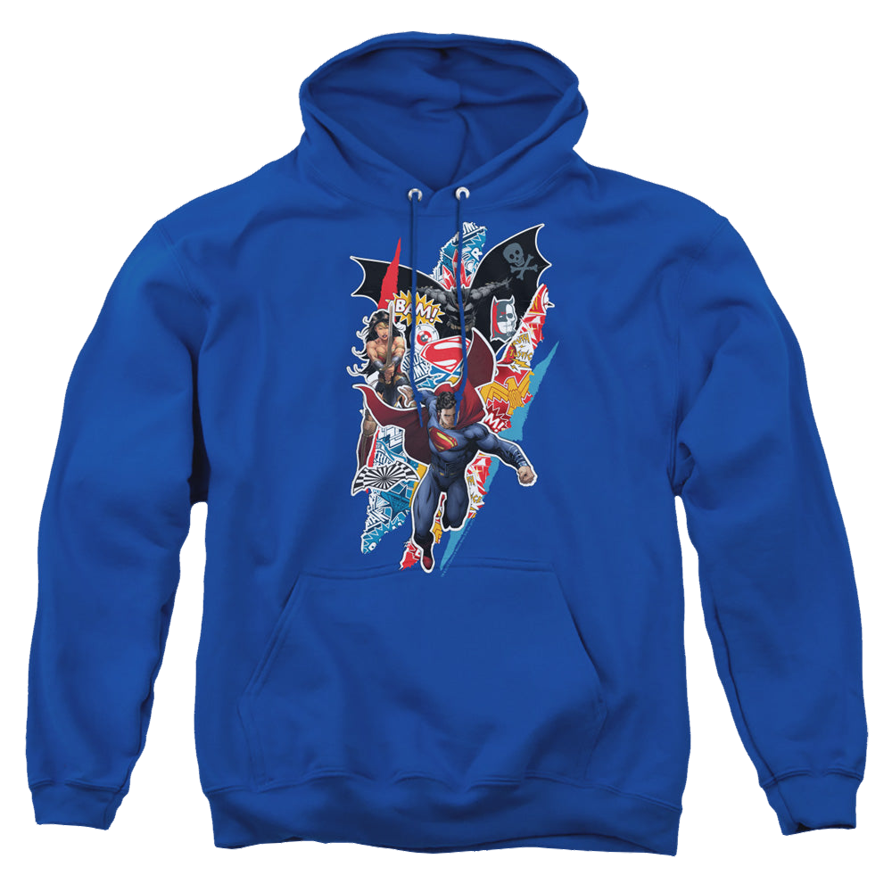 Batman v Superman Batman V Superman Ripped Trio - Pullover Hoodie Style001