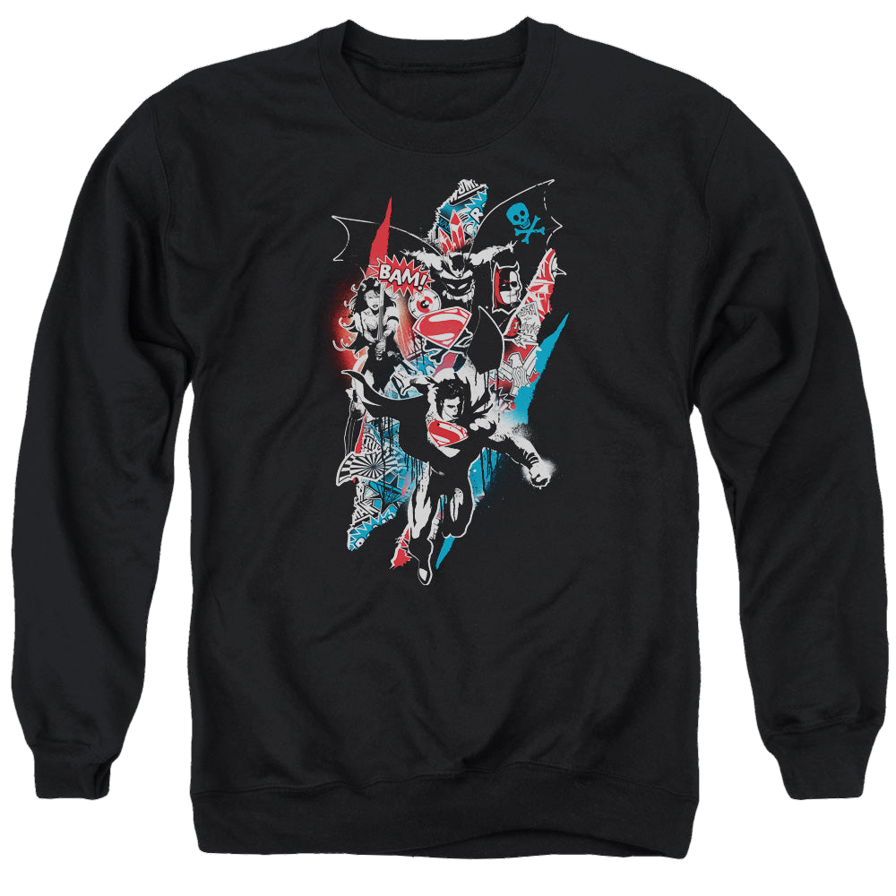 Batman v Superman Ripped Trio 2 - Men's Crewneck Sweatshirt