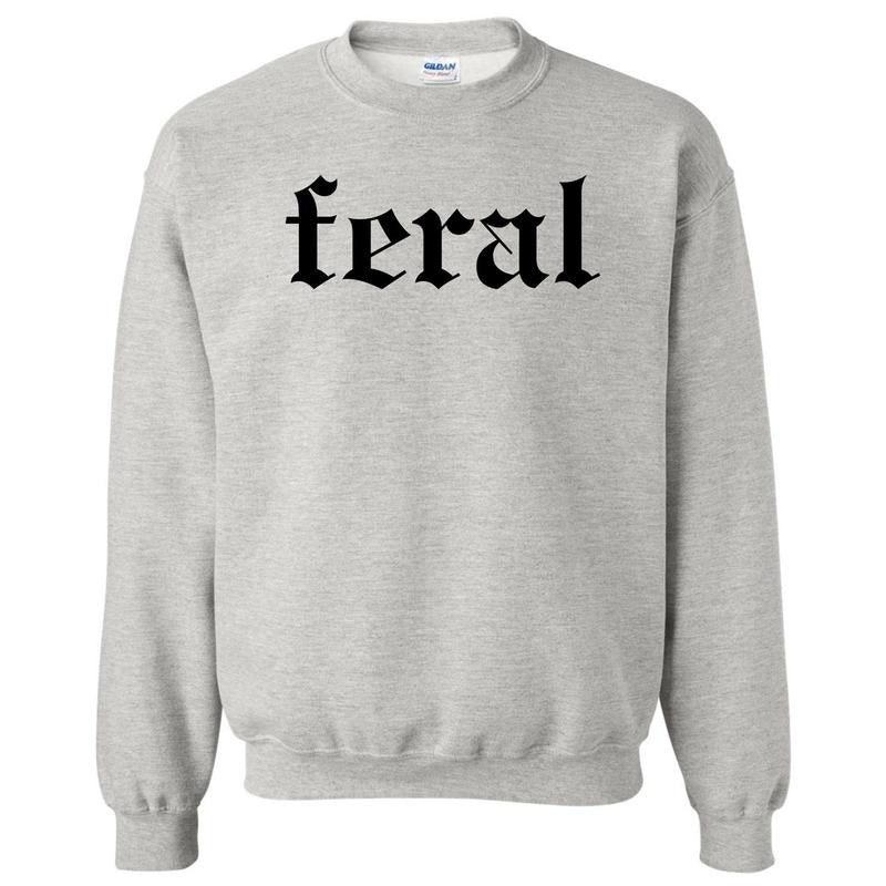 Black FERAL Sweatshirt 'NLB'