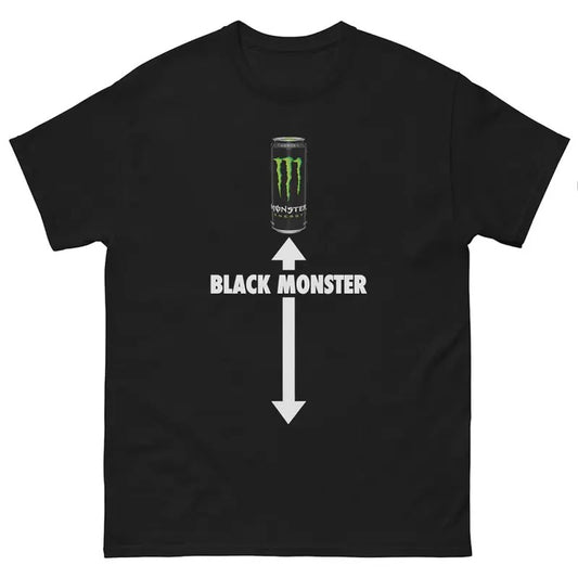 Black Monster T-Shirt Funny Meme Unisex Casual Style, Dank Memes Tshirt, Funny Gifts