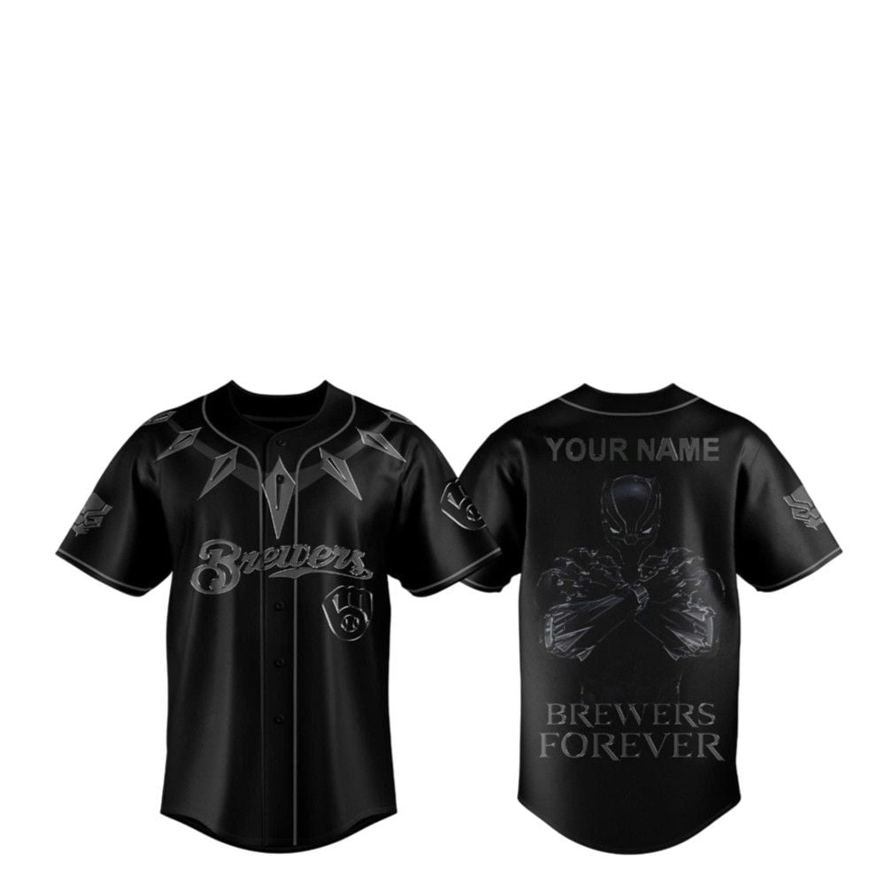 Black Panther Brewers Forever Jersey 2025 - Grishko.com