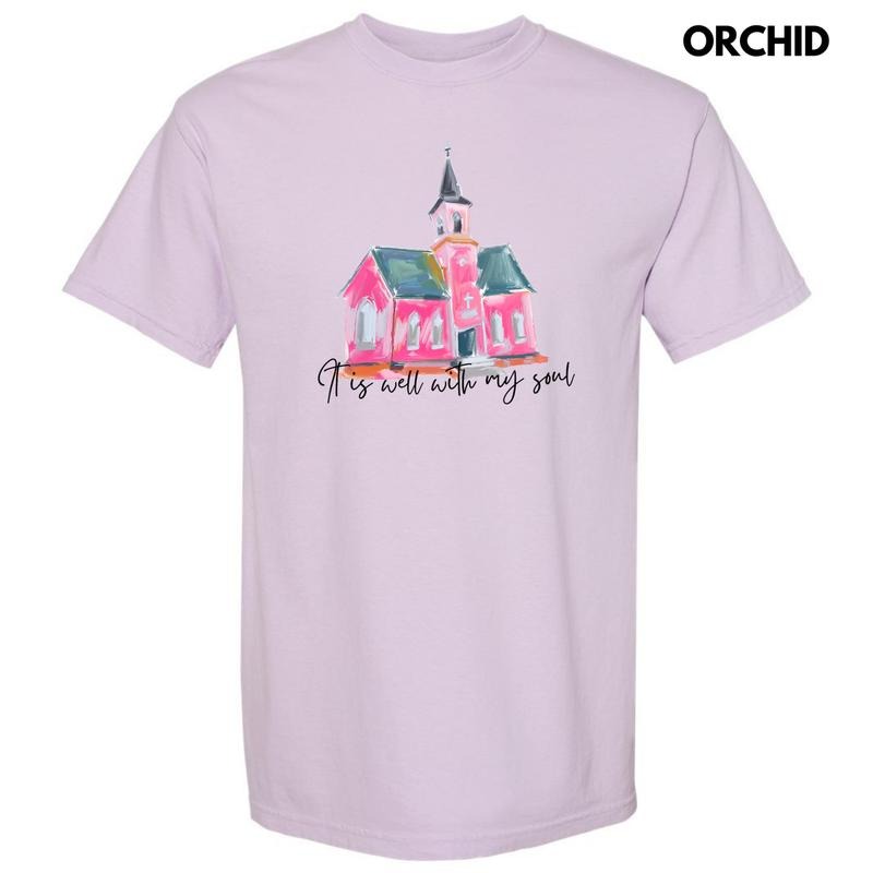 Black Watercolor Well With My Soul Comfort Colors T-Shirt 'NLB'