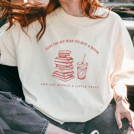 Buying a book and getting a little treat shirt, Bookish shirt, Bookish Gift, Reading Shirt, Funny book shirt, Bookstagram Booktok book shirt