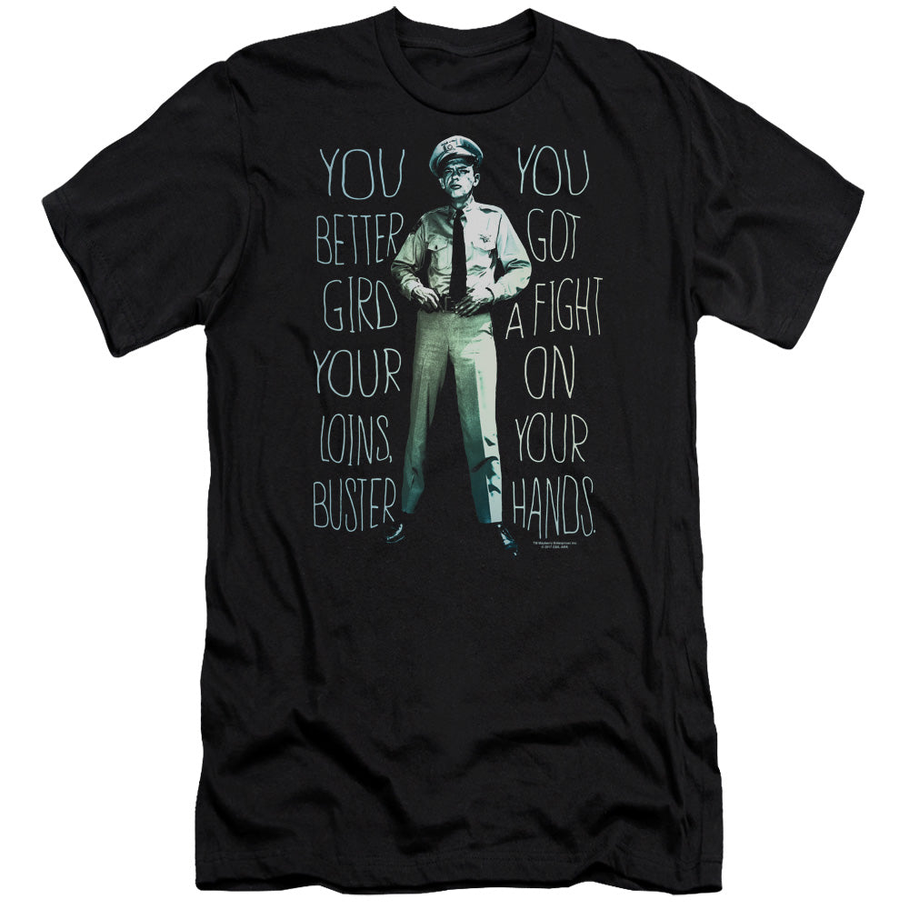 Andy Griffith Show Fight Premium Bella Canvas Slim Fit Mens T Shirt Black
