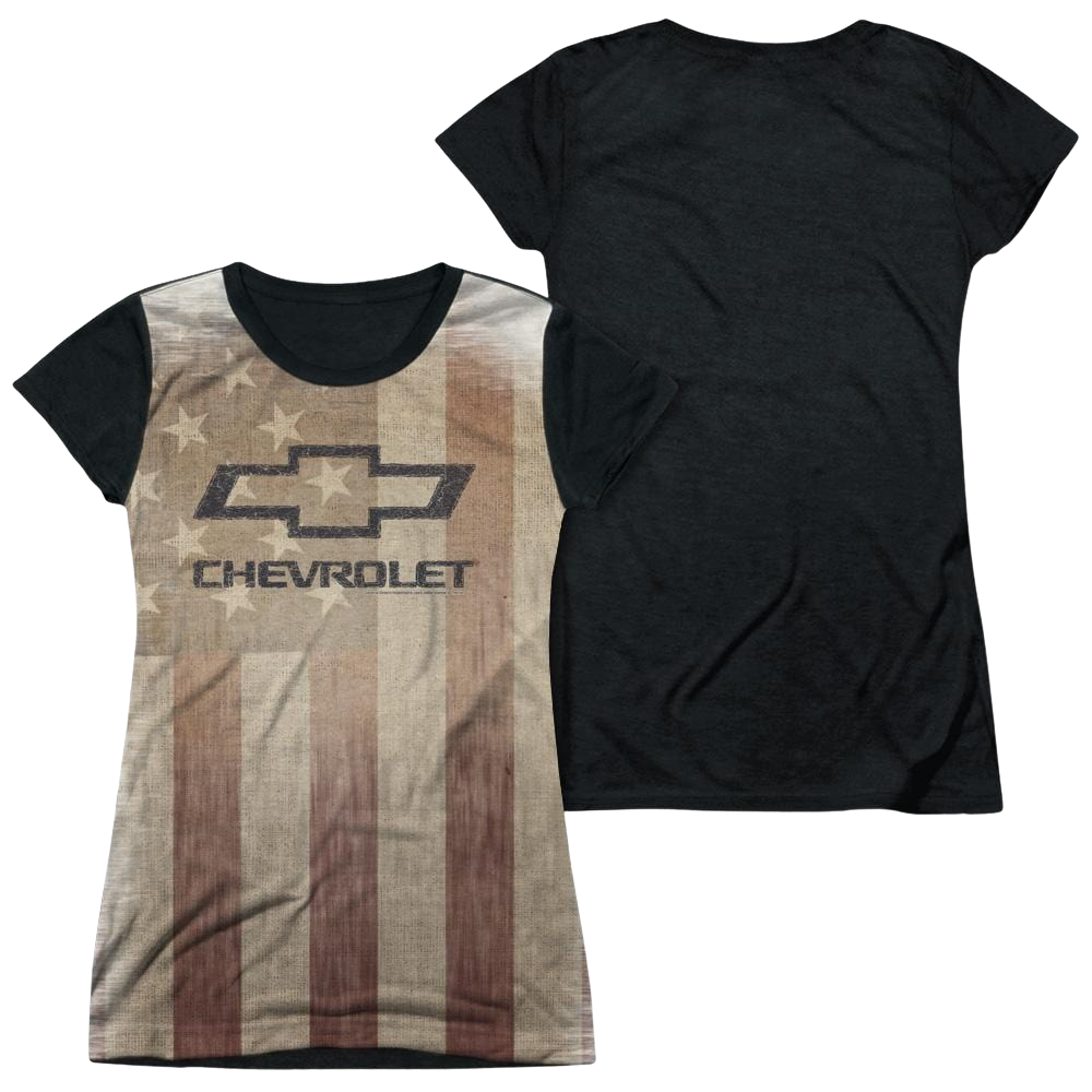 Chevrolet American Pride - Juniors Black Back T-Shirt