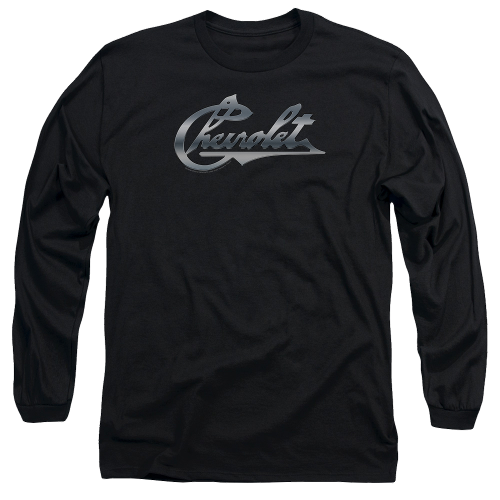 Chevrolet Chrome Vintage Chevy Bowtie - Men's Long Sleeve T-Shirt