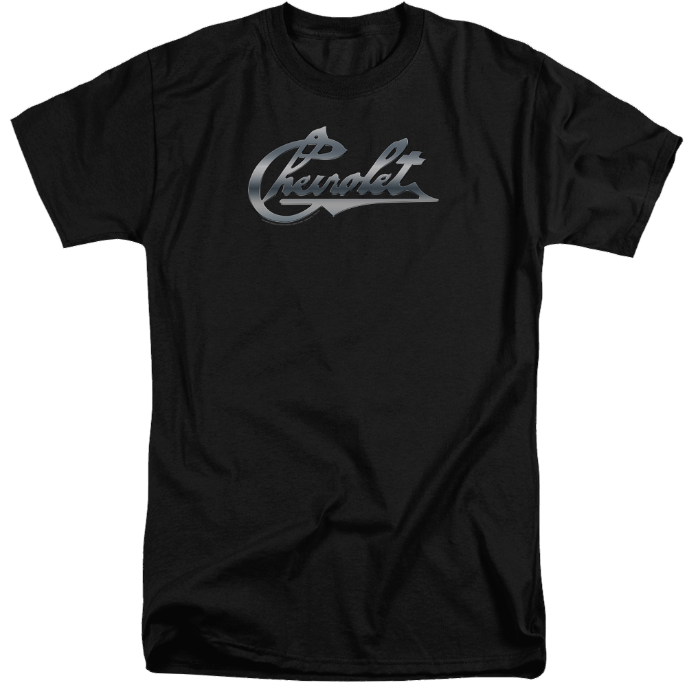 Chevrolet Chrome Vintage Chevy Bowtie - Men's Tall Fit T-Shirt