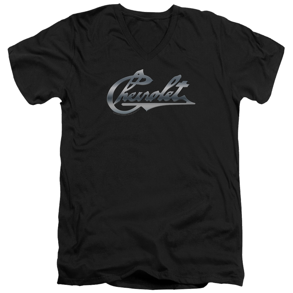 Chevrolet Chrome Vintage Chevy Bowtie - Men's V-Neck T-Shirt