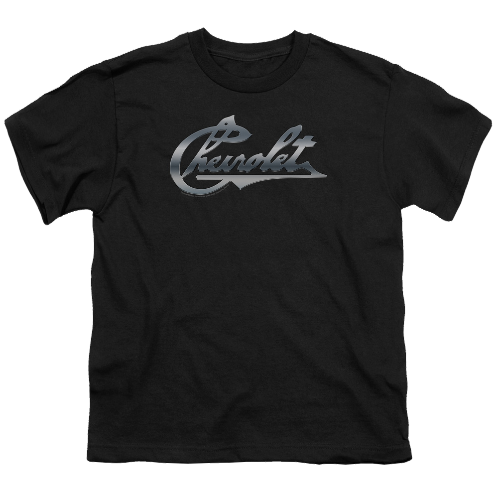 Chevrolet Chrome Vintage Chevy Bowtie - Youth T-Shirt (Ages 8-12)