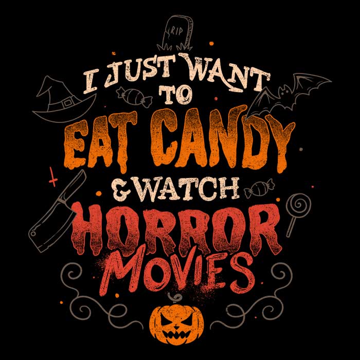 Candy and Horror Movies - Hoodie
