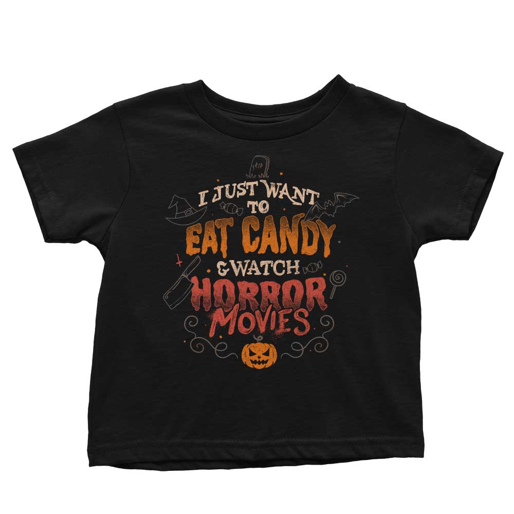 Candy and Horror Movies - Youth Apparel