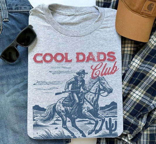 Cool Dads Club Shirt, Cowboy T-Shirt, Funny Husband Shirt, Gift for Him, Father's Day Gift, Daddy Shirt, Dad to Be Gift