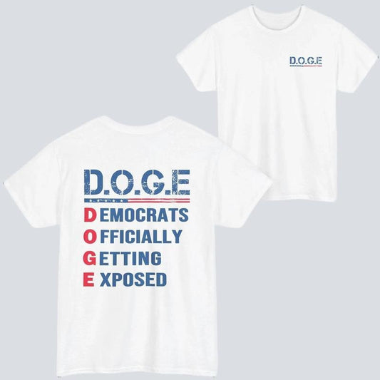 D.O.G.E TShirt, Funny and Bold shirt, Playful beach, Fourth of July, Memorial Day, USA Graphic Shirt for Women, for Men