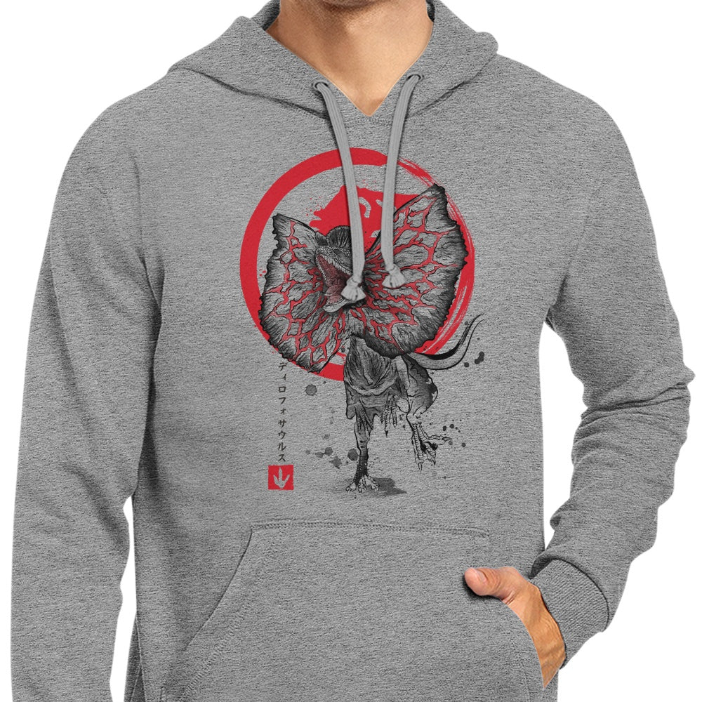 Dilophosaurus Sumi-e - Hoodie