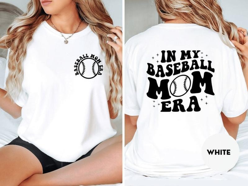 Funny Baseball Mama Shirt, In My Baseball Mom Era Tshirt, Womens Baseball TShirts Mom Baseball T-shirt Design Baseball T-shirt, sweater and Hoodie Cotton