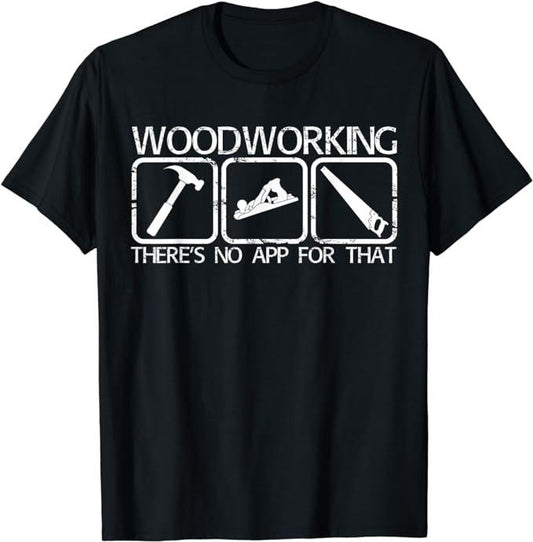 Funny Construction Work Shirts, Woodworking Carpentry Tools Funny Carpenter's T-shirt Menswear Casual Cotton