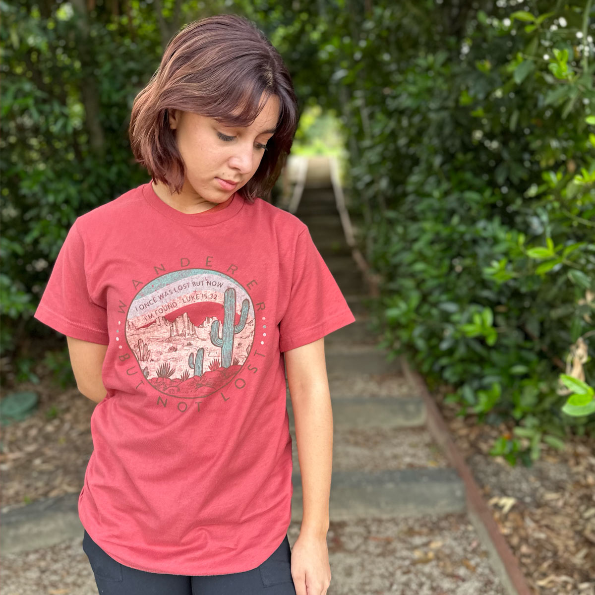 grace & truth Womens T-Shirt Wanderer Guided By Faith